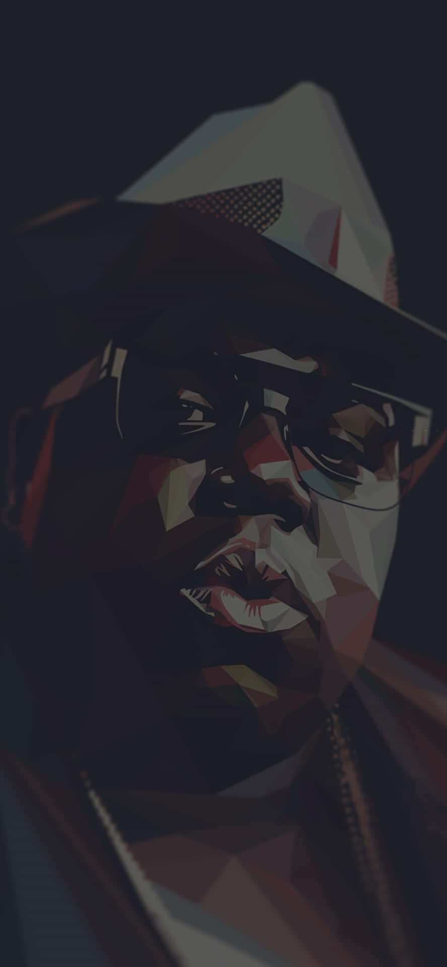 Notorious B I G Geometric Art Wallpaper