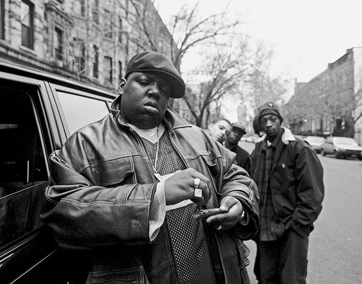 Notorious_ B I G_ Street_ Style_ Black_and_ White Wallpaper