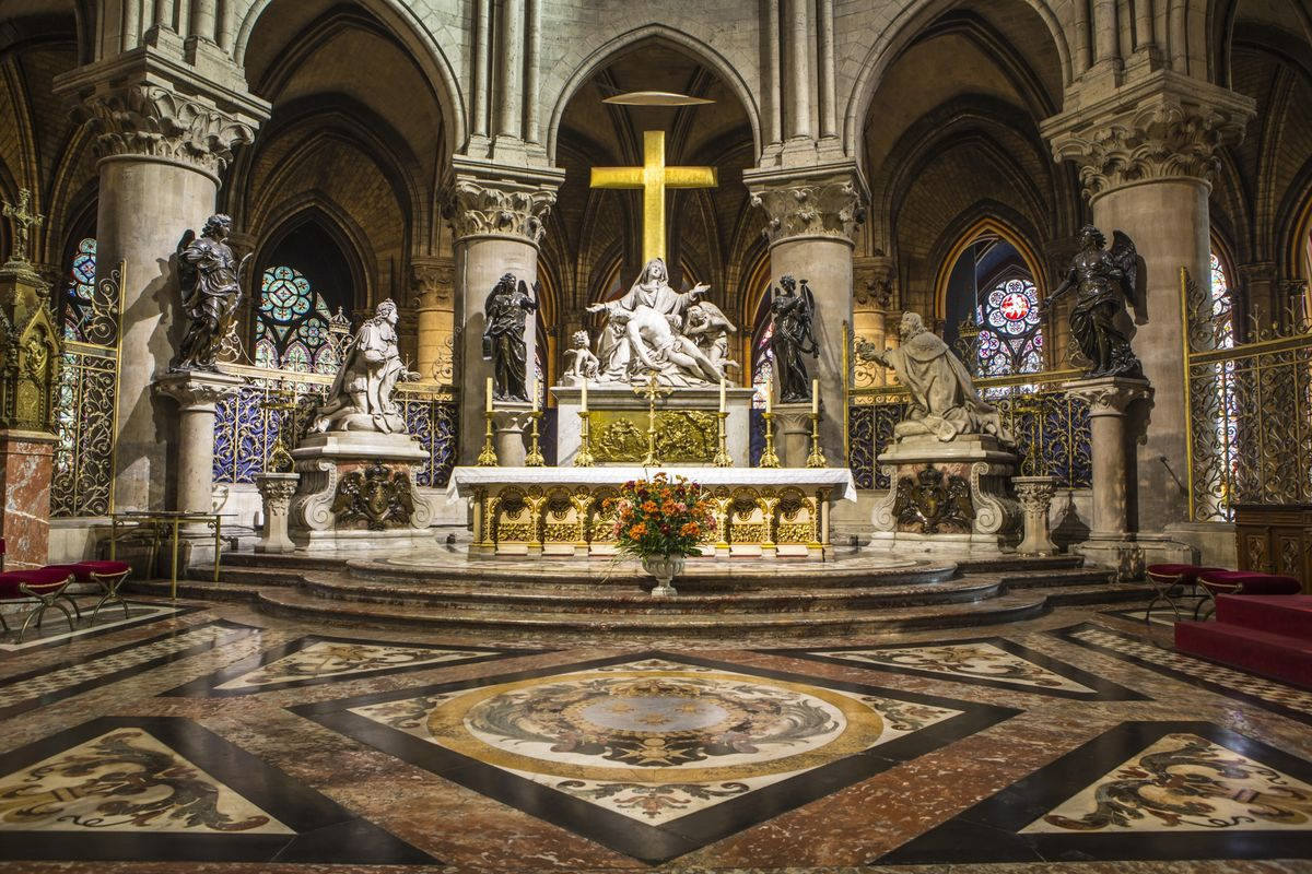 Notre Dame Altar Wallpaper