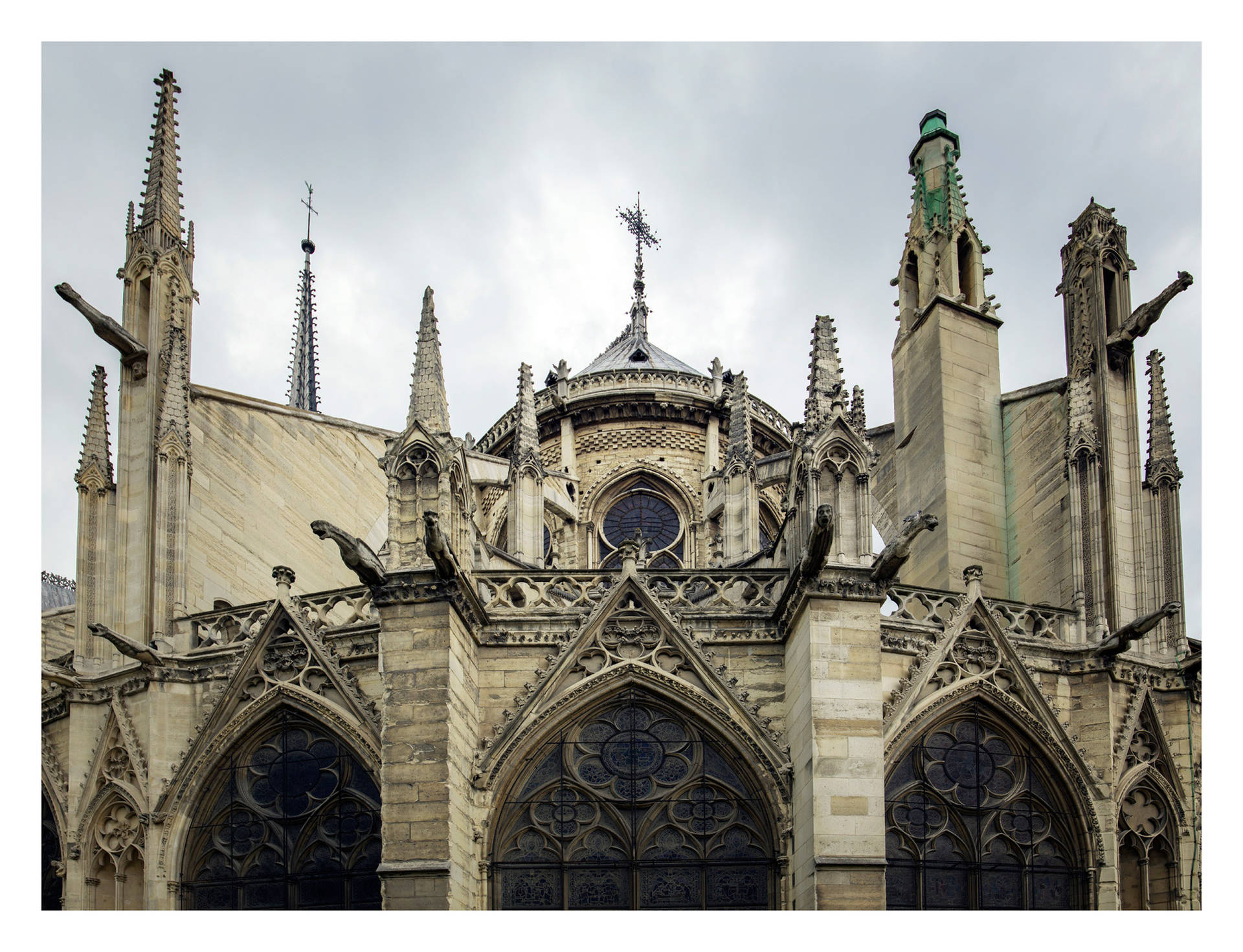 Vistatrasera De Notre Dame Fondo de pantalla