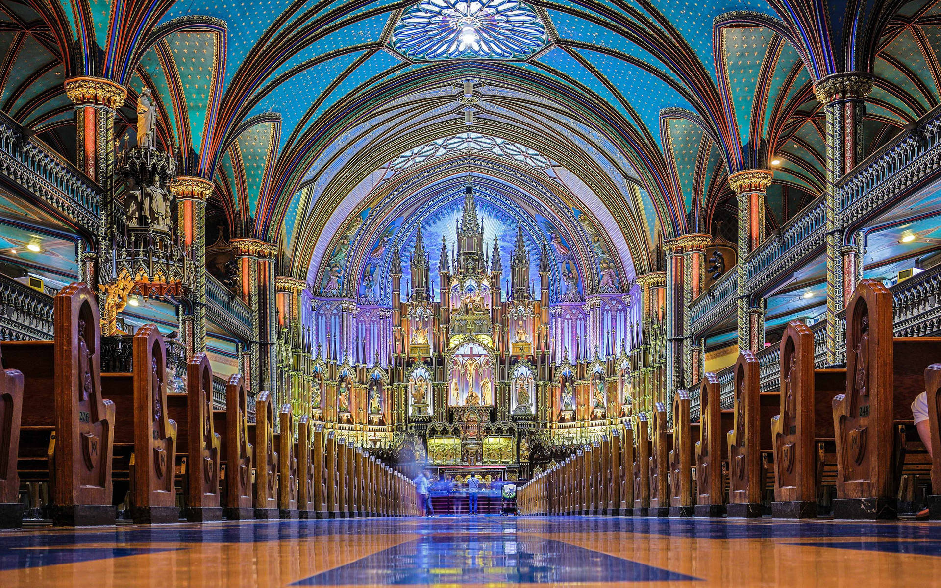 Notre-dame Basilica Montreal Wallpaper