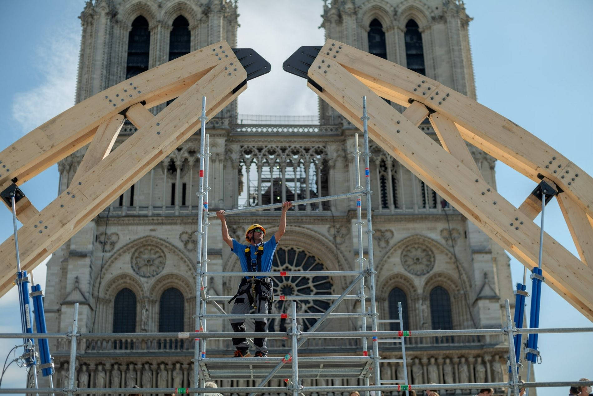 Notre Dame Being Rebuilt Wallpaper