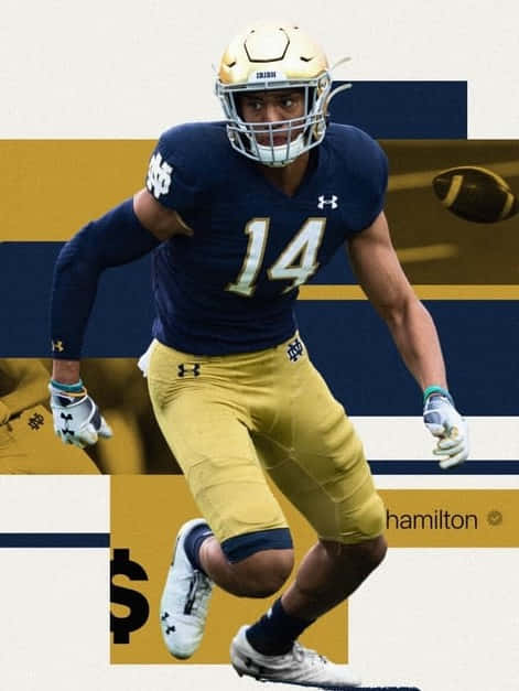 Notre Dame Football Player14 Wallpaper