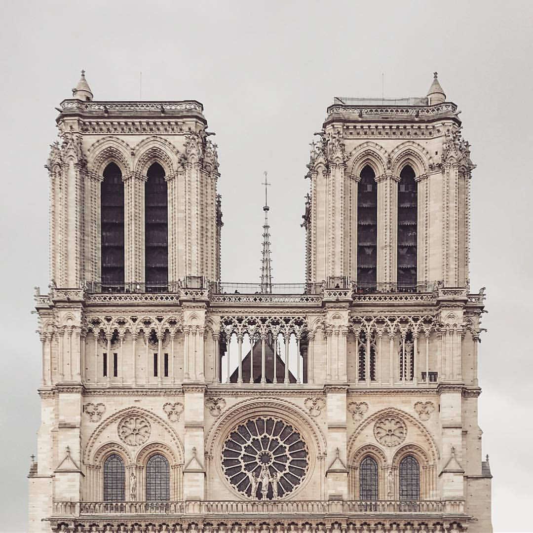 Notre Dame Front Towers Wallpaper