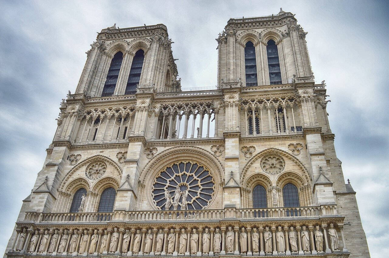 Haupteingangvon Notre Dame Wallpaper