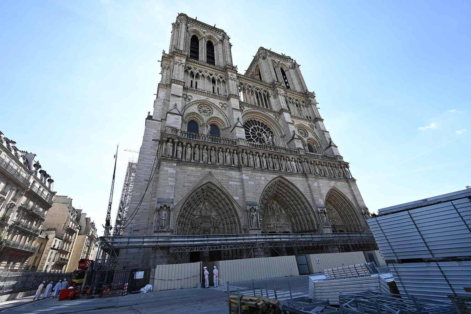 Notre Dame Reconstruction In Progress Wallpaper