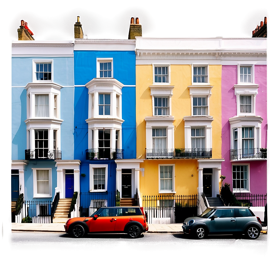 Download Notting Hill Colorful Houses Png Pxa60 | Wallpapers.com