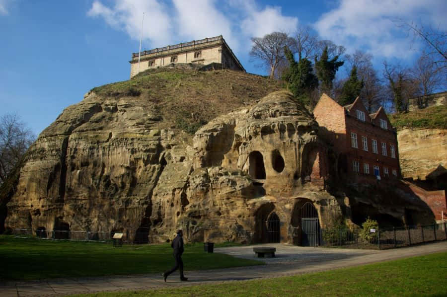 Nottingham Castle Rockand Caves Wallpaper