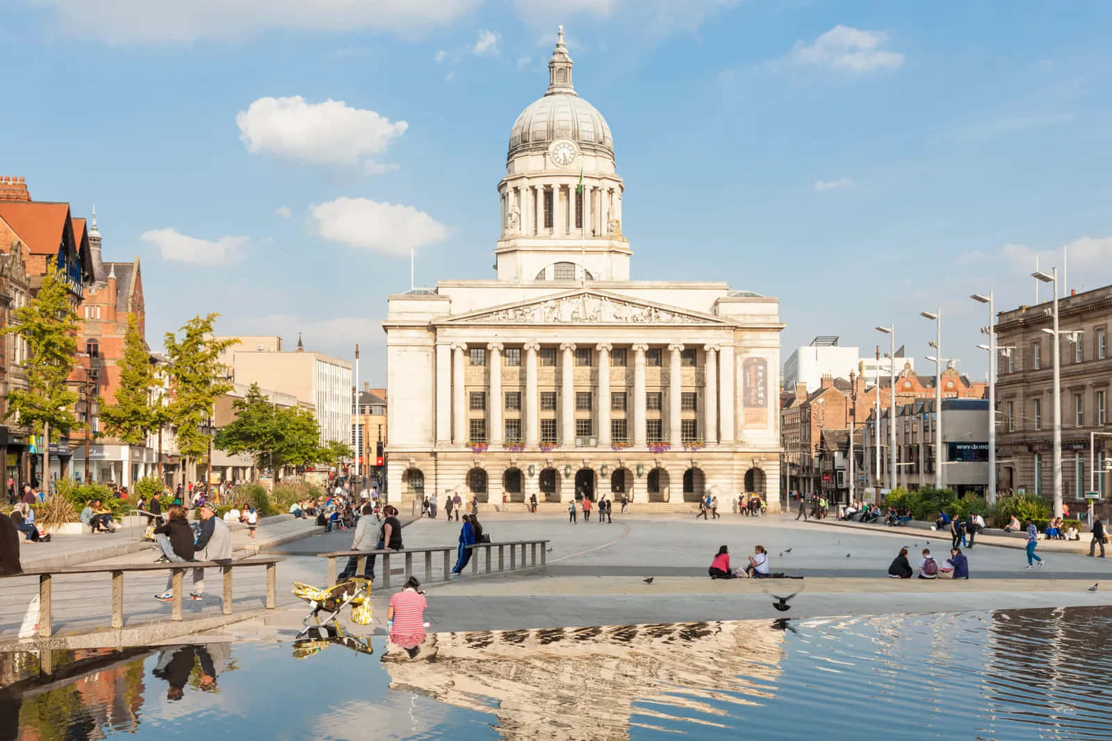 Nottingham Council House Old Market Square Wallpaper