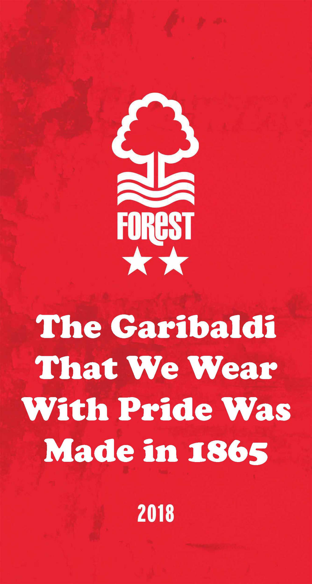 Nottingham Forest FC Garibaldi-mønster tapet Wallpaper