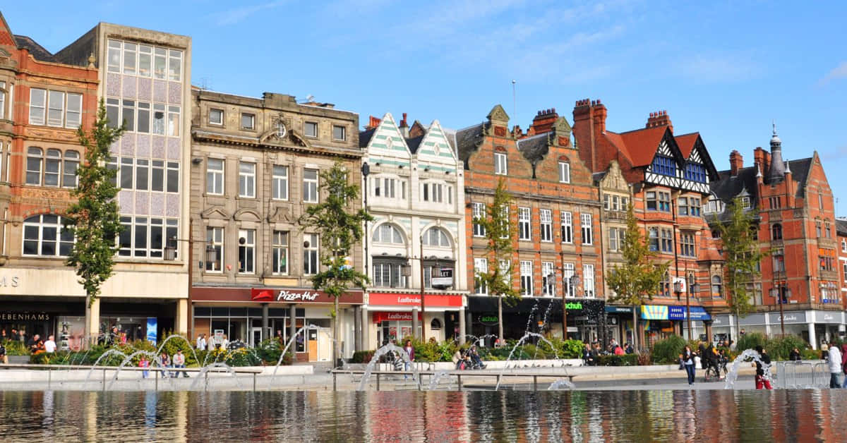 Nottingham_ Old_ Market_ Square_ Waterfront Wallpaper