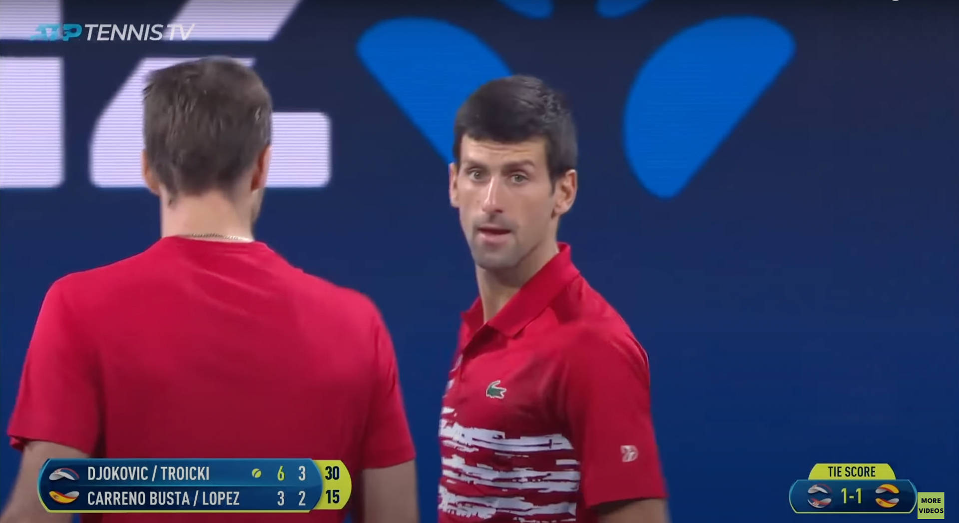 Novak Djokovic And Victor Troicki