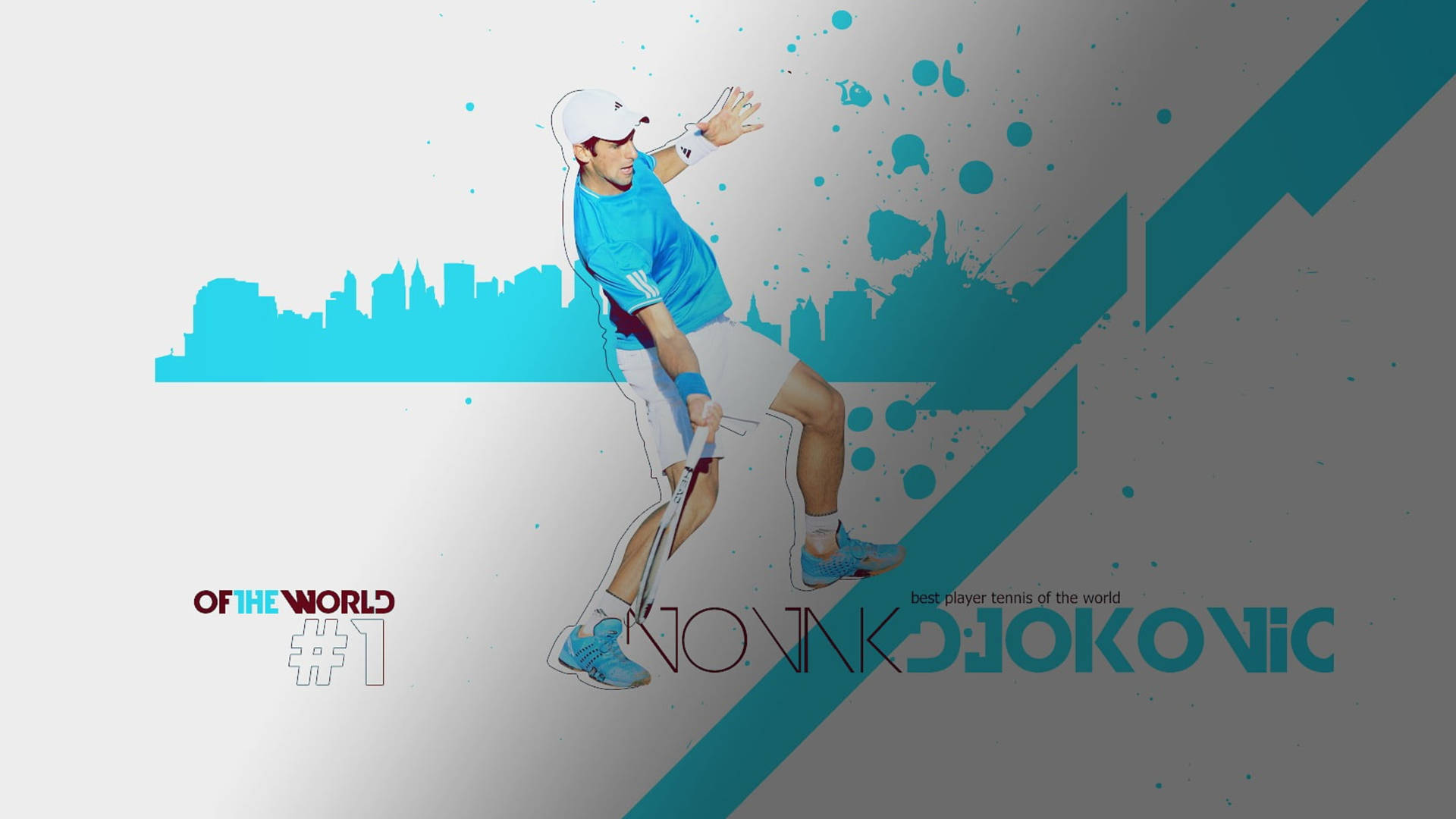 Novak Djokovic Fanart Poster Background
