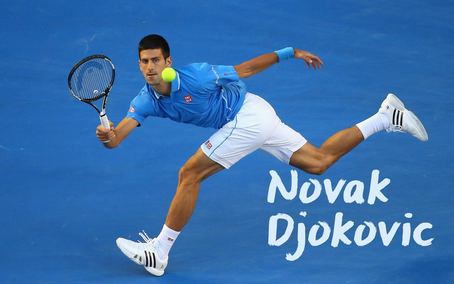 Novak Djokovic Tennis Poster Wallpaper