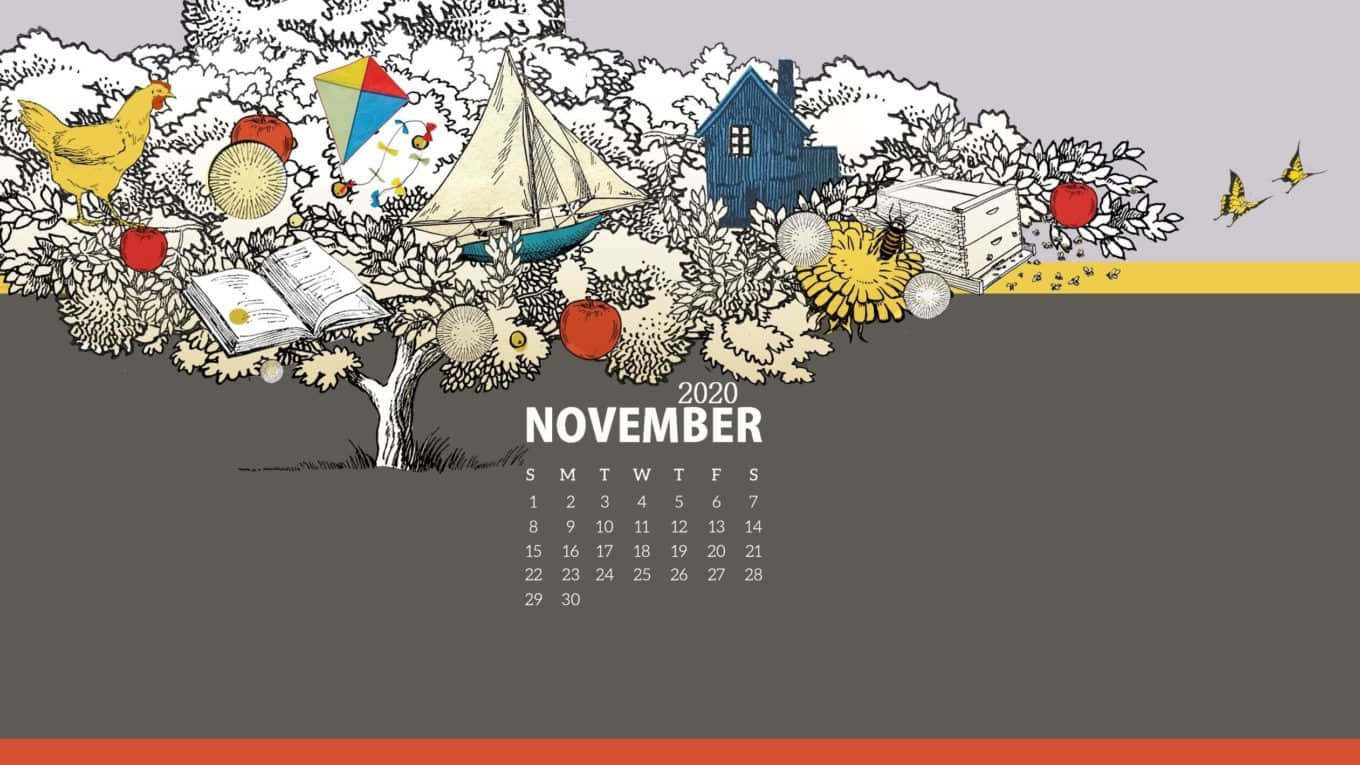 November 2020 Calendar Wallpaper