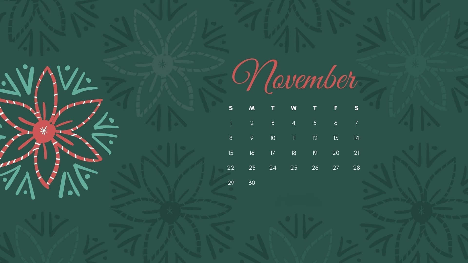 November 2020 Calendar Wallpaper