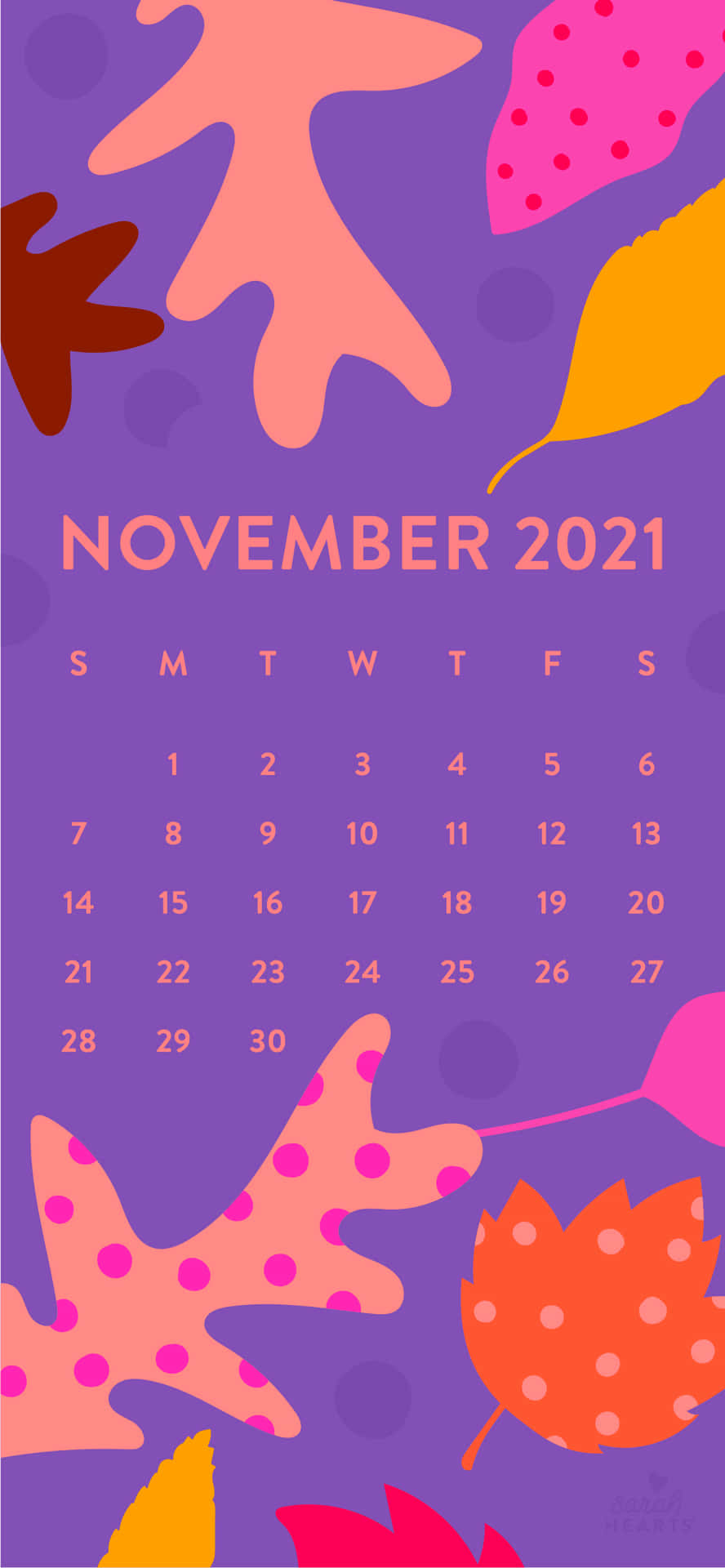 Stay Up to Date with this November 2021 Calendar Wallpaper Wallpaper