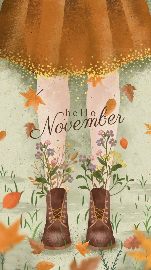 Chic November Iphone Screen Background Wallpaper