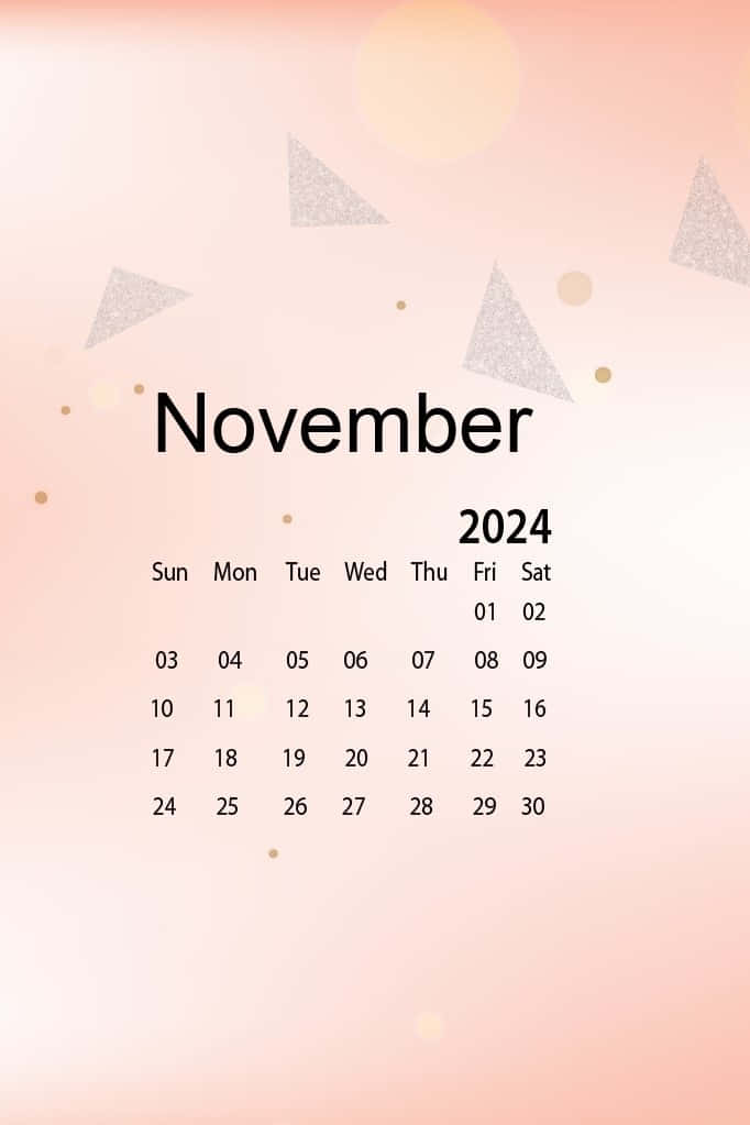 November2024 Calendar Aesthetic Wallpaper