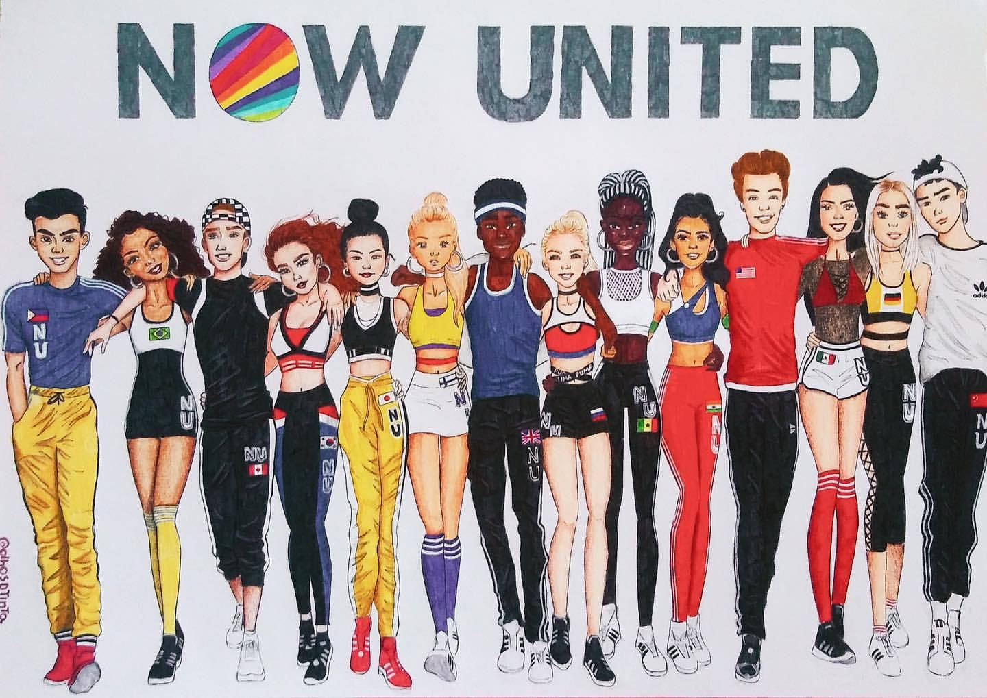 Now United 2d Group Art