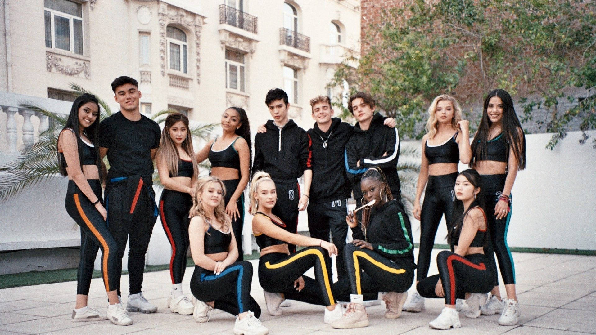 Now United Posing Outdoors