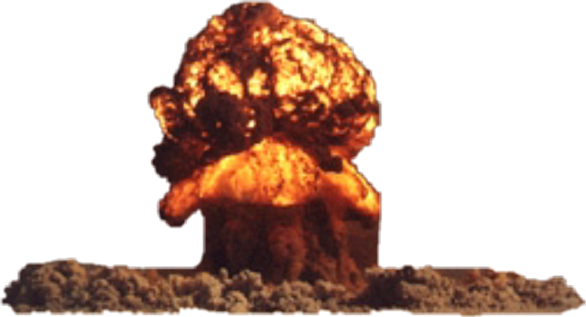 Nuclear Explosion Mushroom Cloud PNG