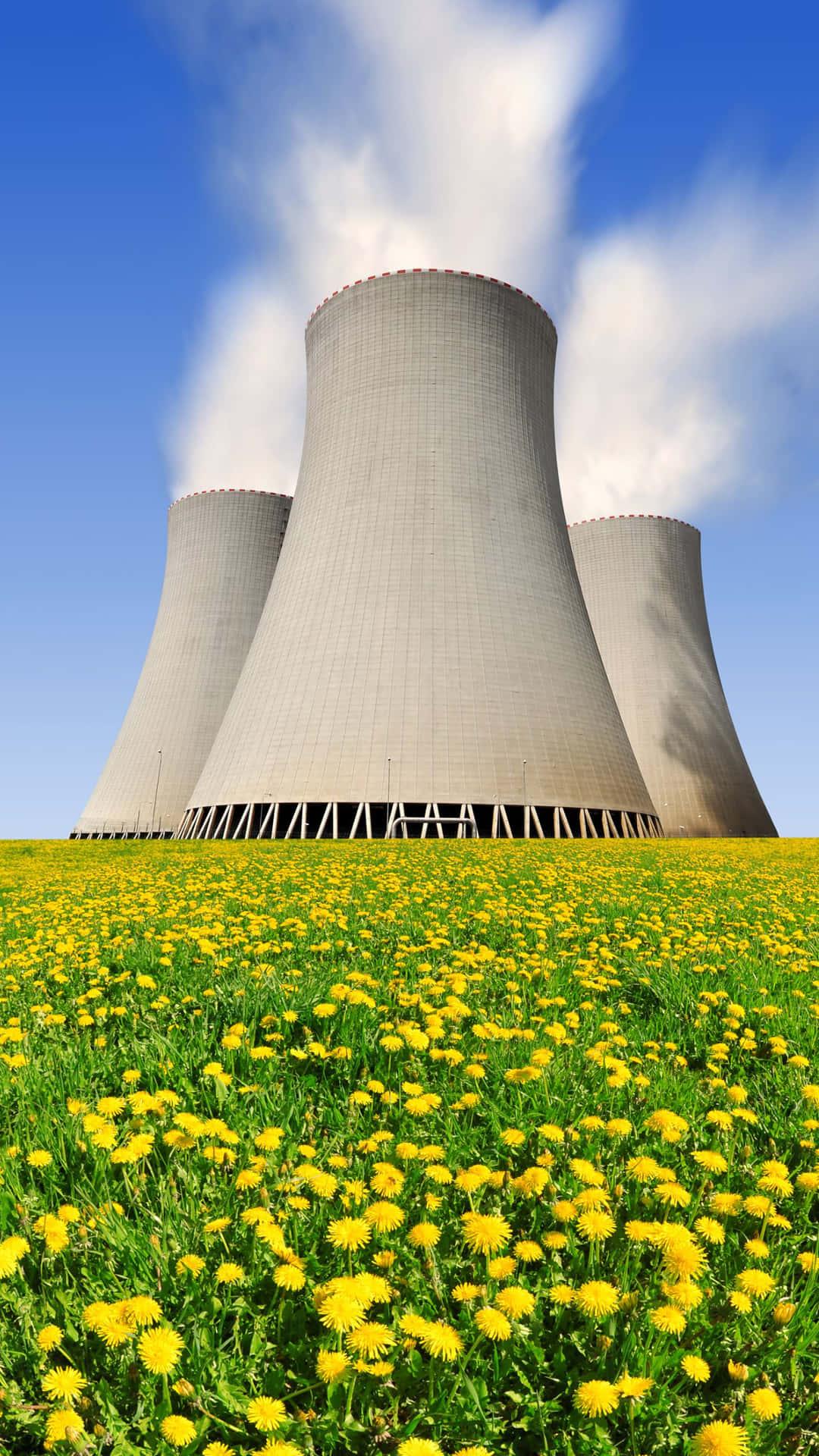 Nuclear Power Plant Cooling Towers Wallpaper