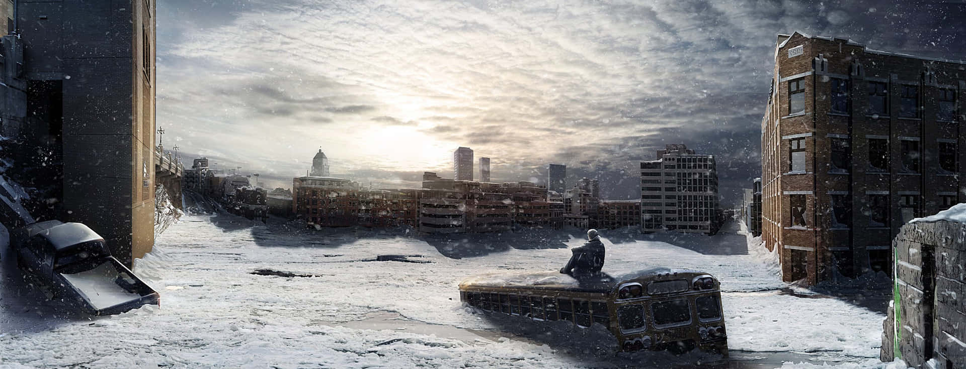 Surreal Nuclear Winter Landscape Wallpaper