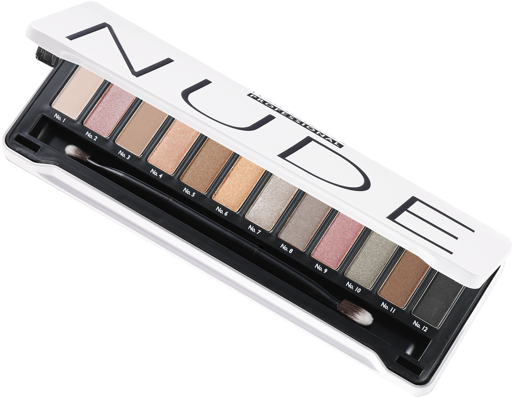 Nude Eyeshadow Palette Open PNG