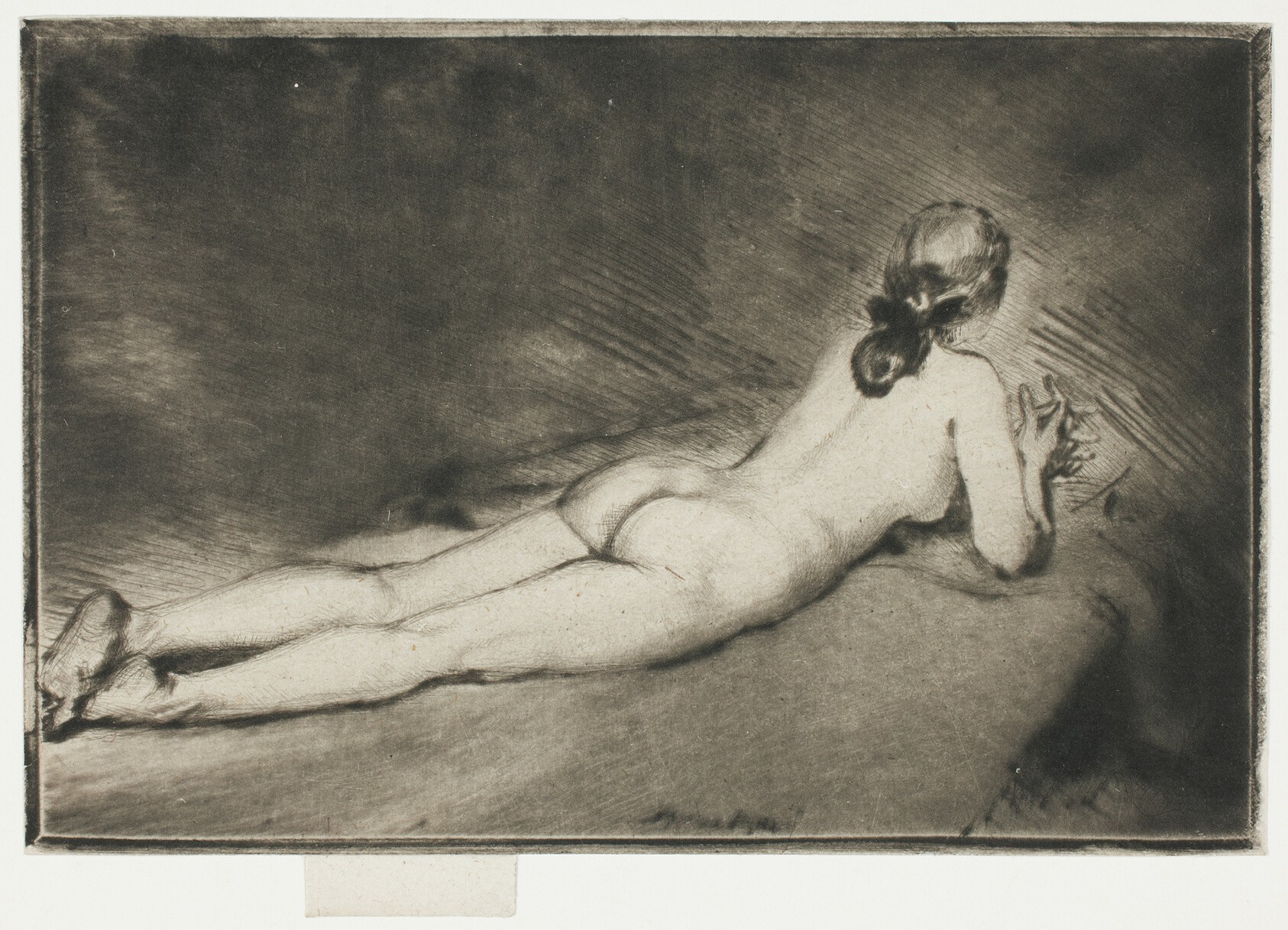 Nude Figure Lying Down Wallpaper