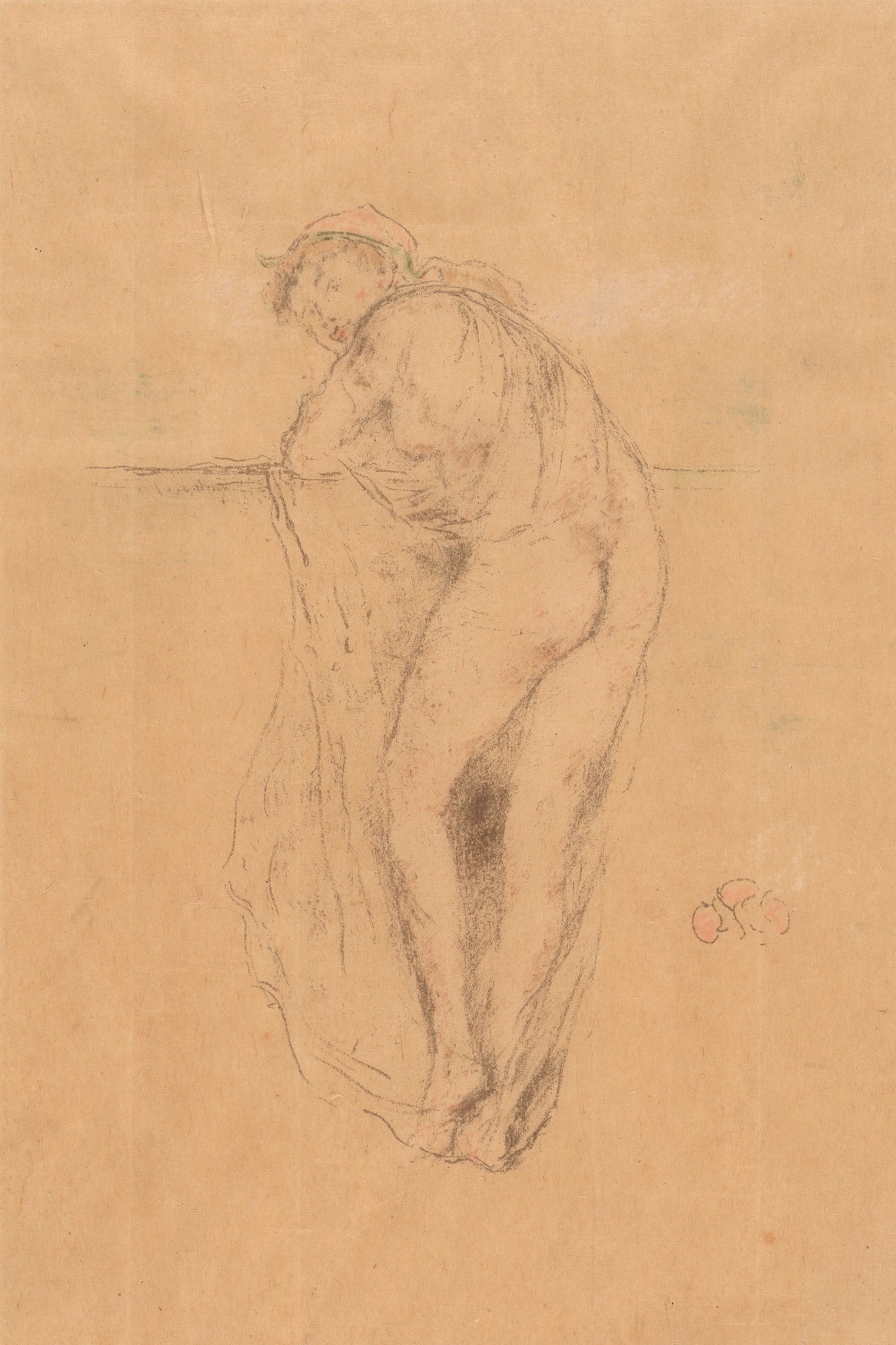 Nude Model, Back View Wallpaper
