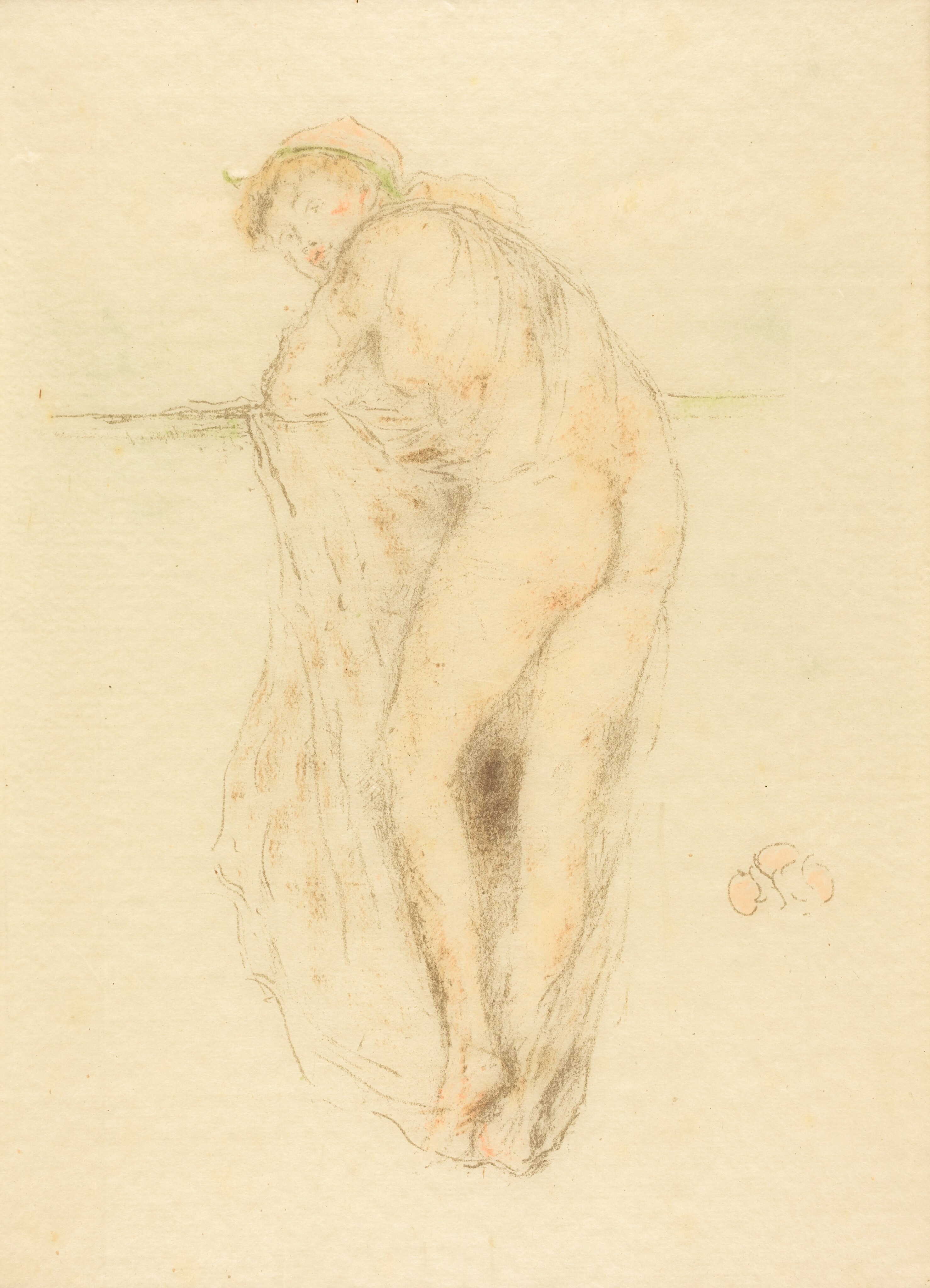 Nude Model, Back View Wallpaper