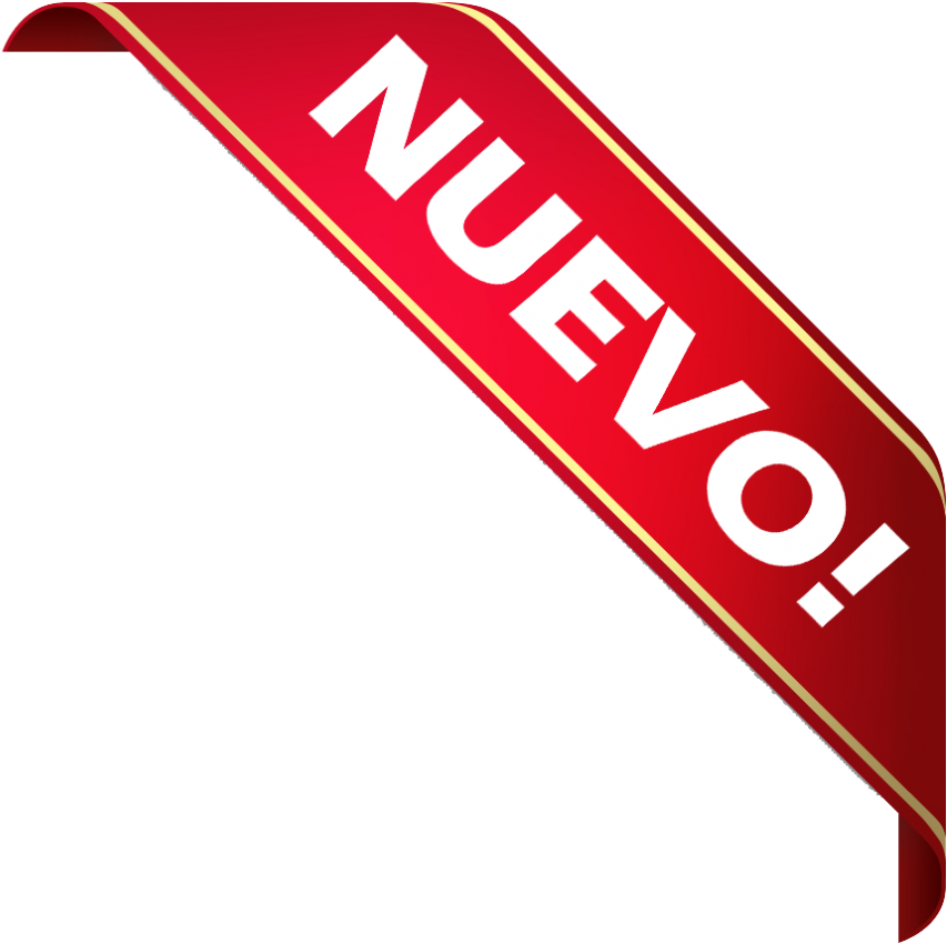 Nuevo Red Banner Graphic PNG
