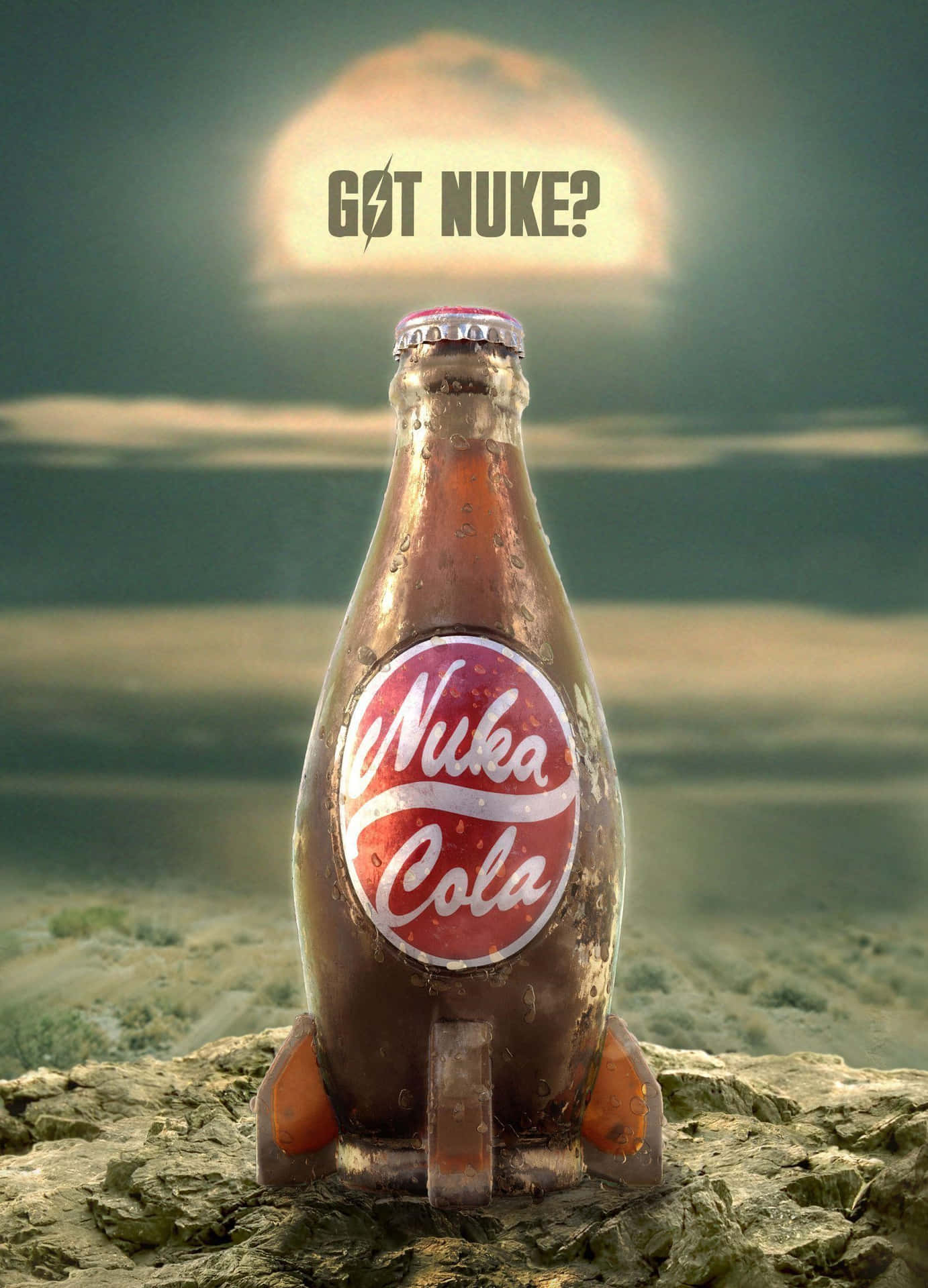 Nuka Cola Bottle Post Apocalyptic Ad Wallpaper