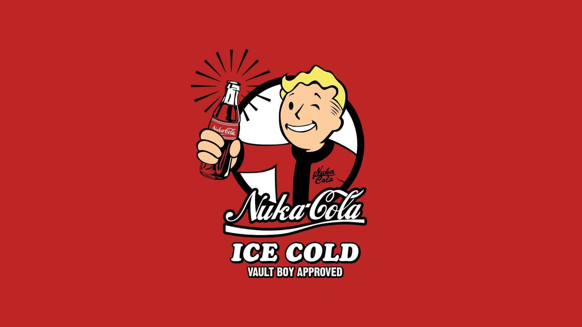 A Cartoon Character Holding A Cigarette And Holding A Bottle Of Ice Cold Wallpaper