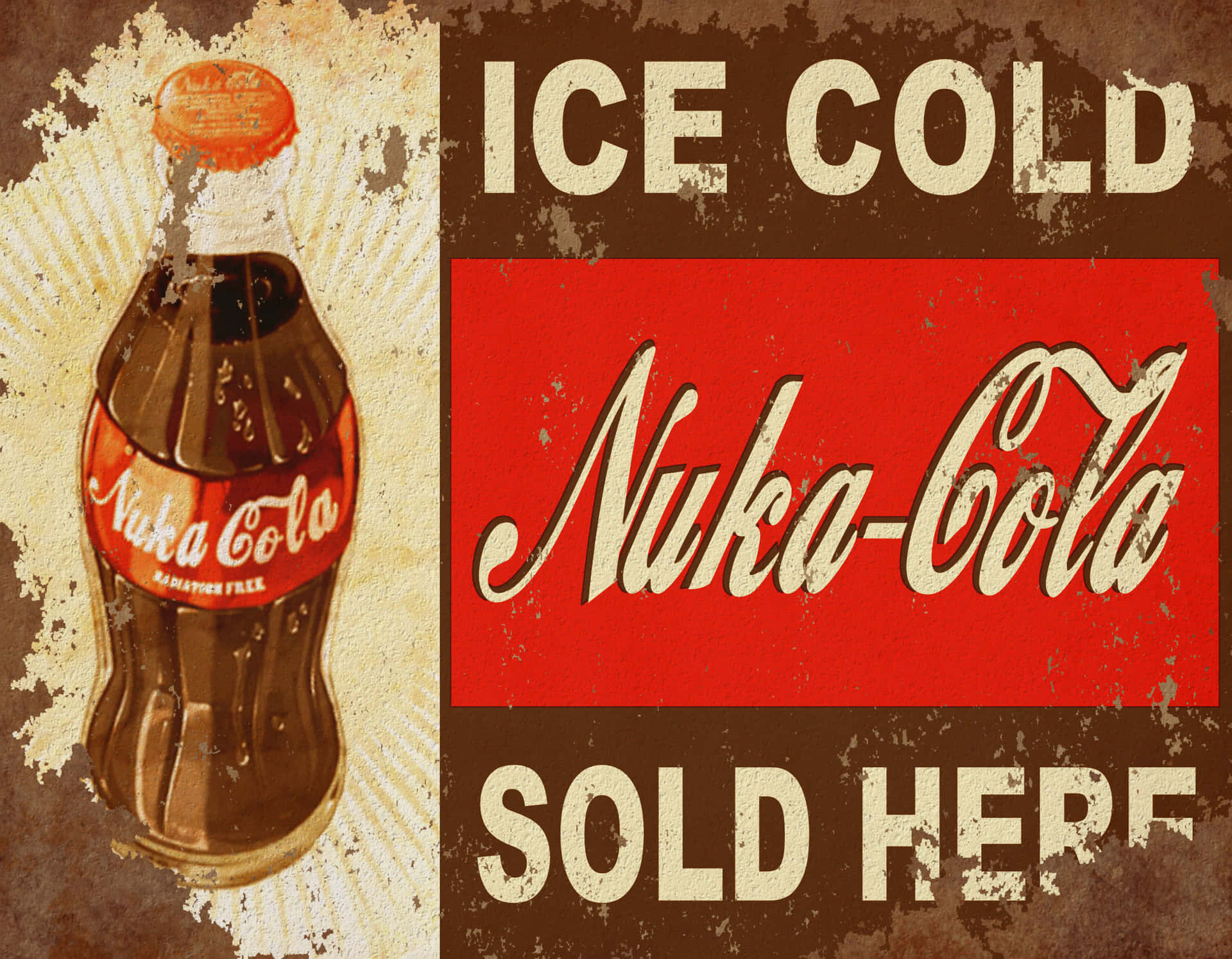 Nyd den klassiske smag af Nuka Cola! Wallpaper