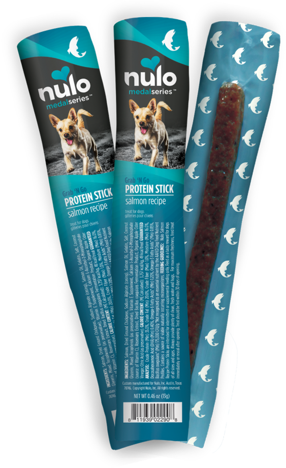 Nulo Dog Protein Sticks Packaging PNG