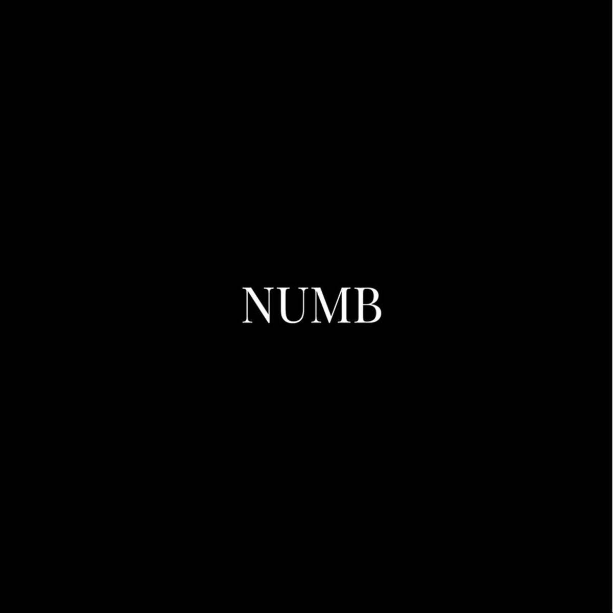 A Black Background With The Word Numb Wallpaper