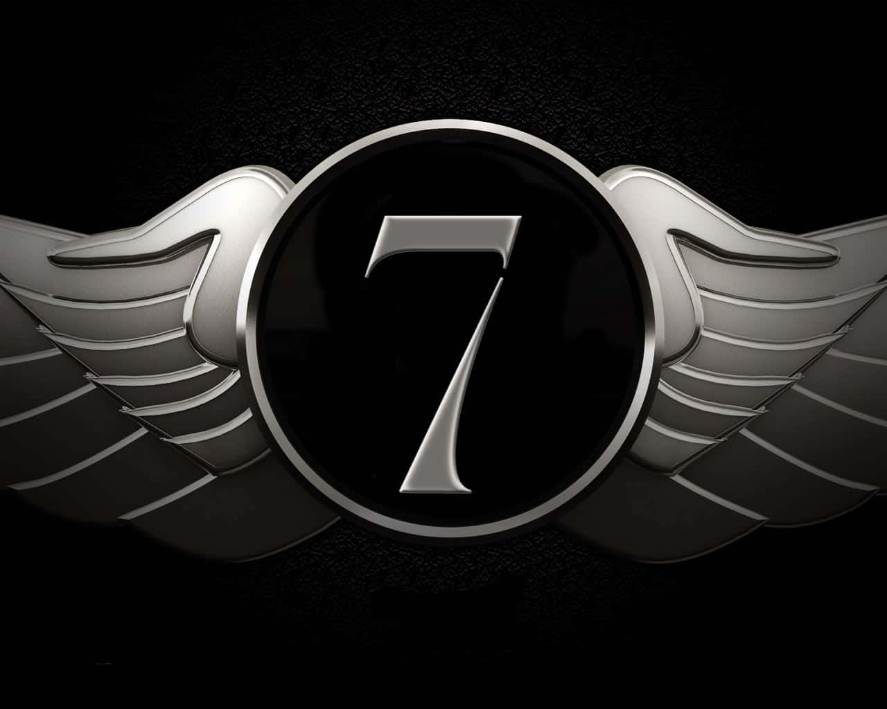 Número7 Logo De Alas De Ángeles. Fondo de pantalla