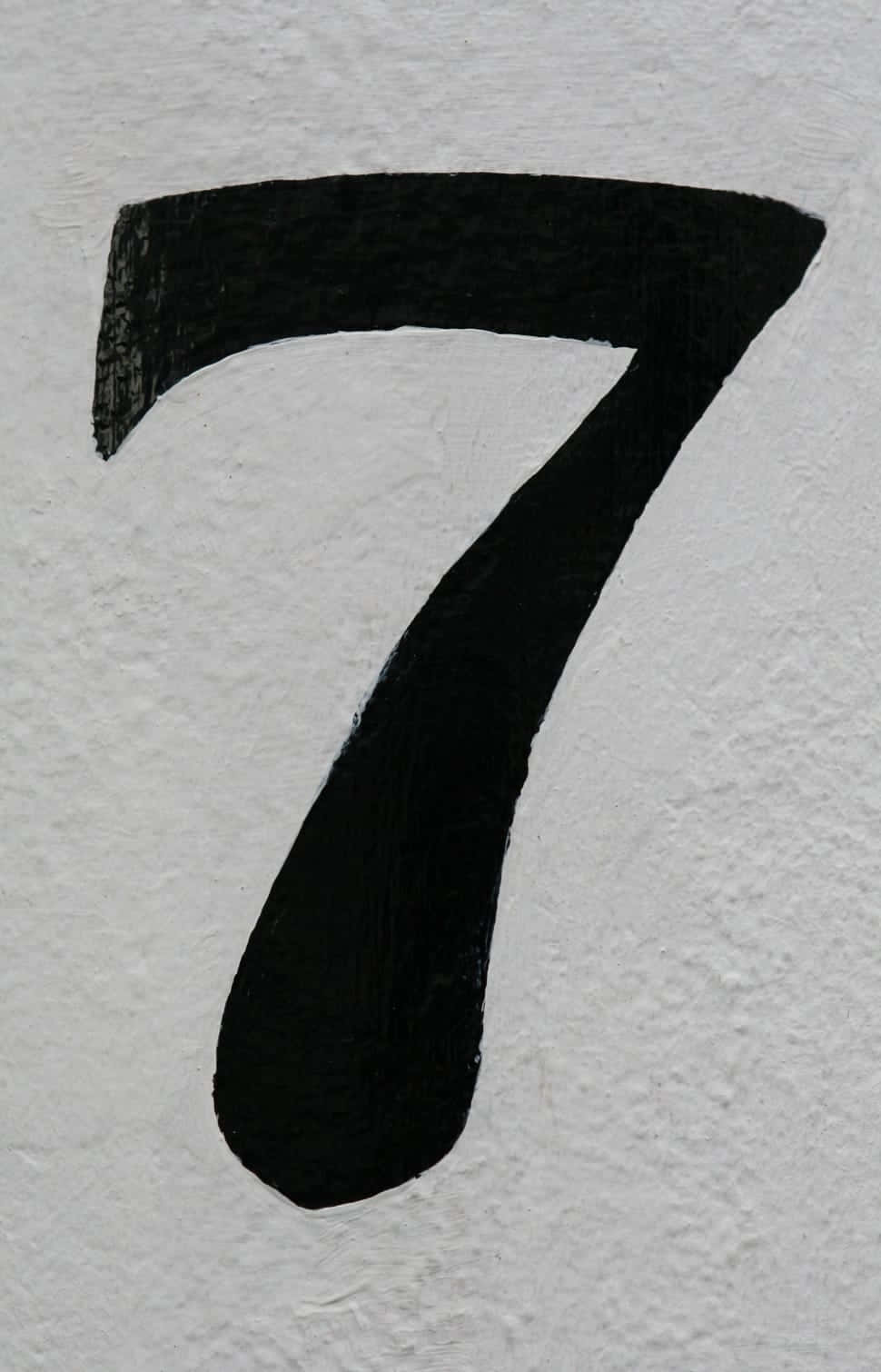Unique Number Seven Design Wallpaper
