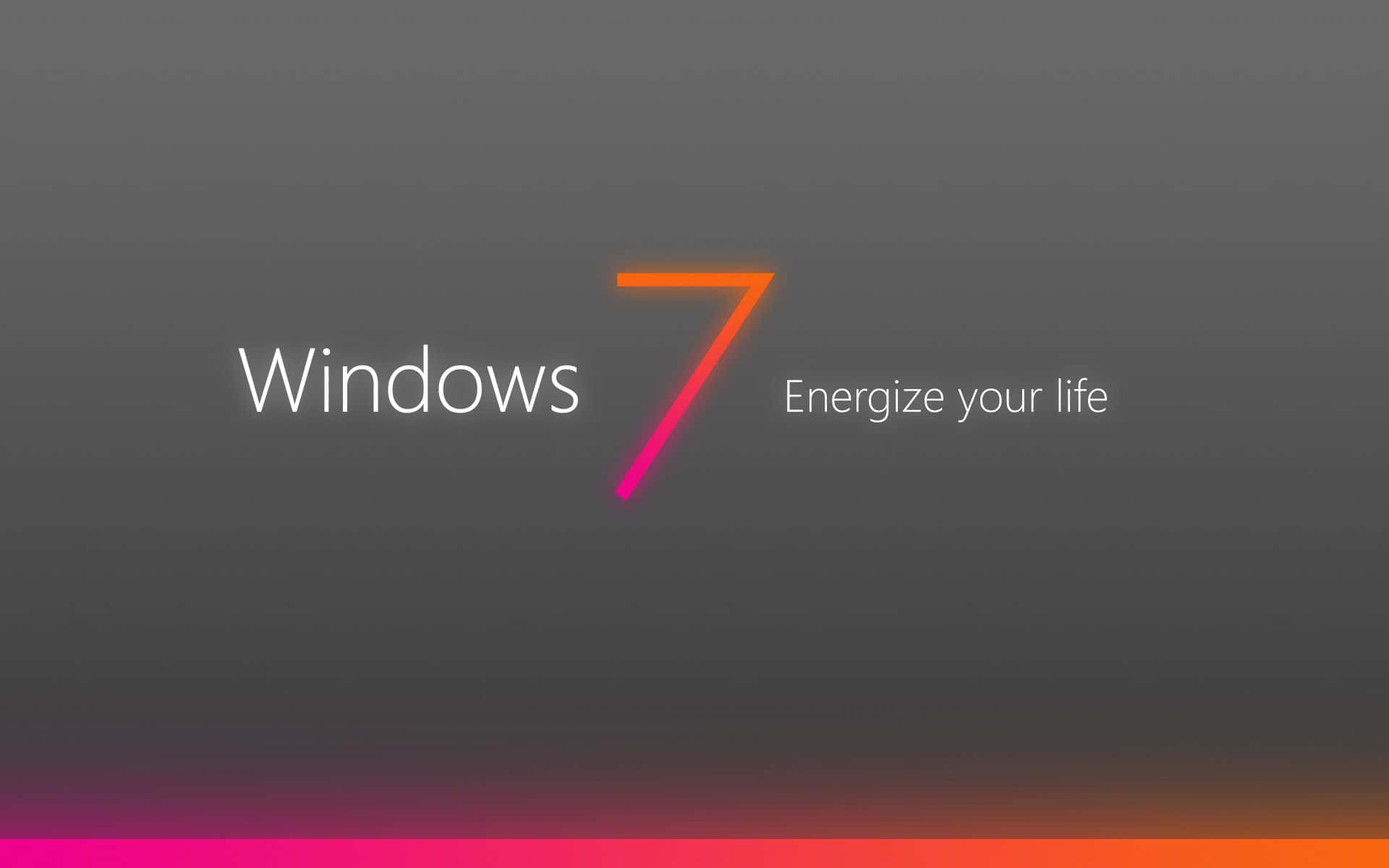 Number 7 Windows Energize Your Life Wallpaper