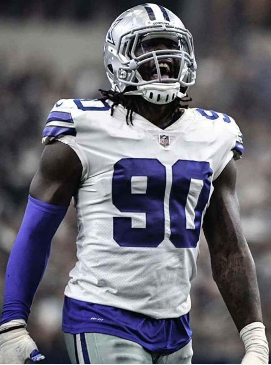Nummer 90 Jersey Demarcus Lawrence Dallas Cowboys Tapet. Wallpaper