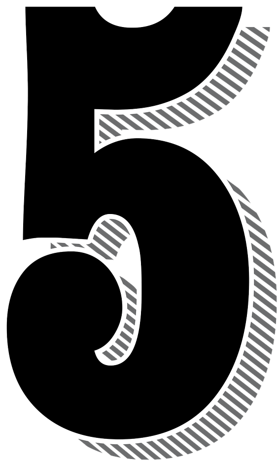 Number5 Graphic Design PNG