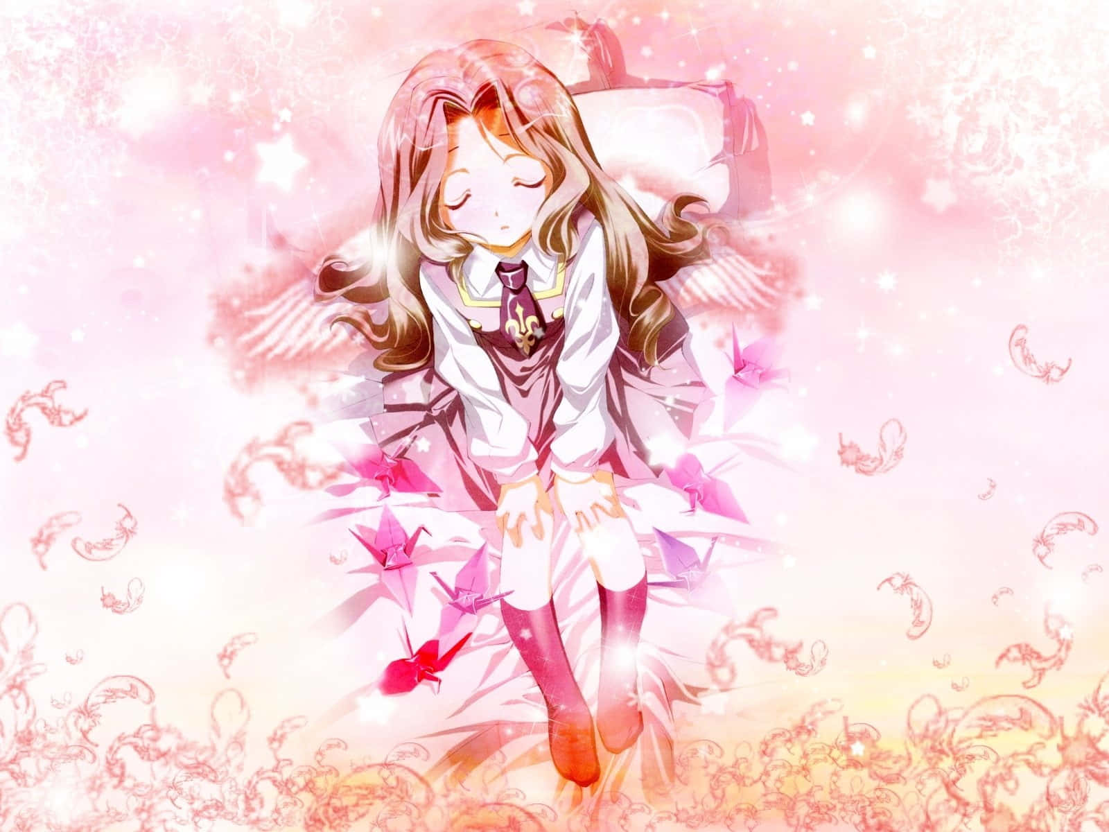 Nunnally Lamperouge in a thoughtful moment Wallpaper