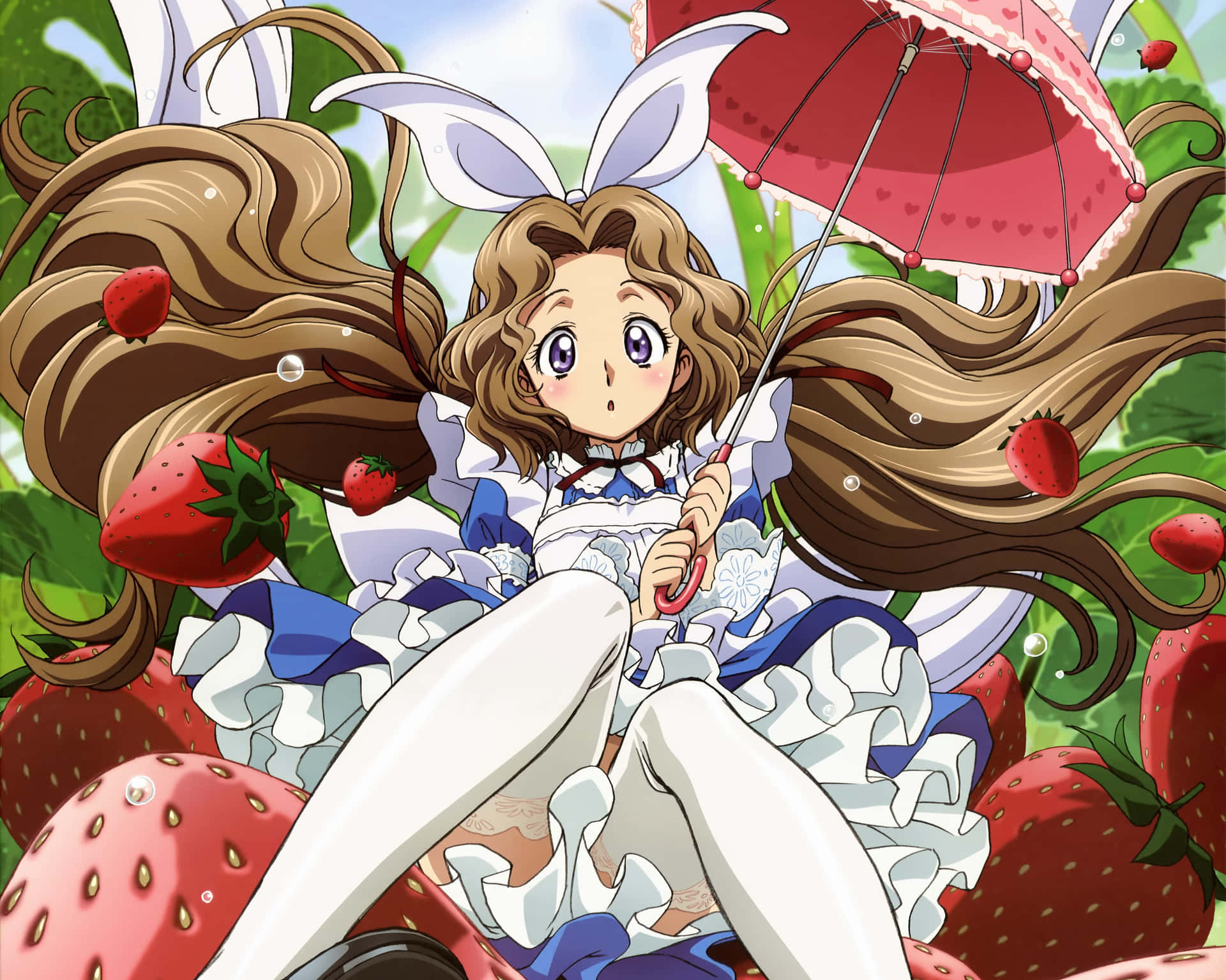 Nunnally Lamperouge - A Gentle Smile Amidst Chaos Wallpaper