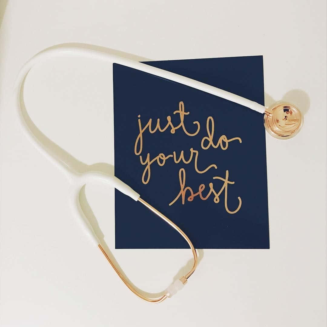 Just Do Your Best Stethoscope Card