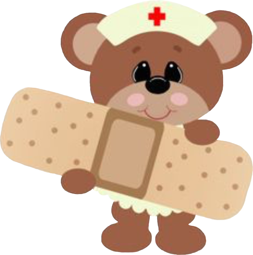 Nurse Bear With Bandage PNG