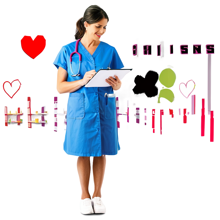 Nurse Holding Clipboard Png Bsc56 PNG