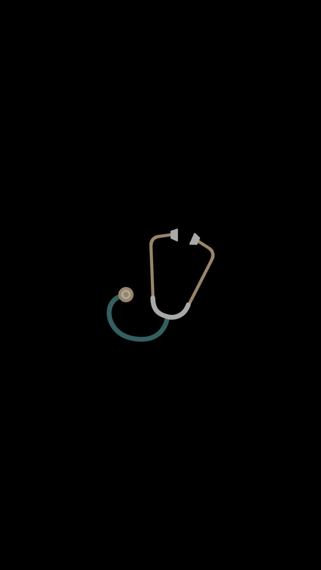 A Stethoscope On A Black Background Wallpaper