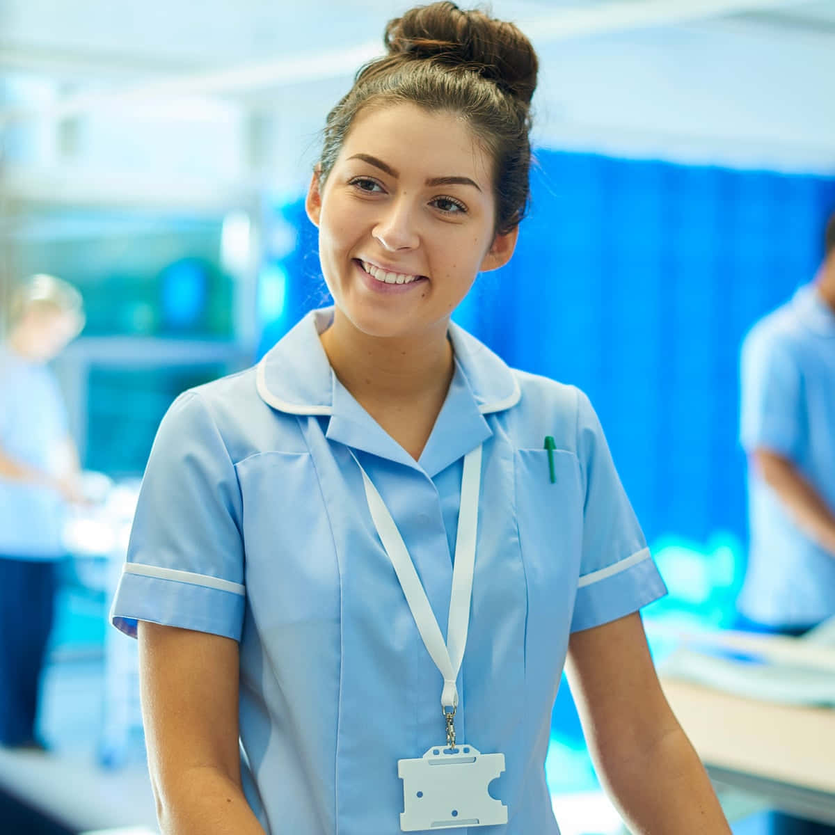 Compassionate healthcare: Nurse assisting an elderly patient